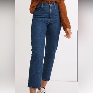 Madewell perfect vintage straight crop Jean